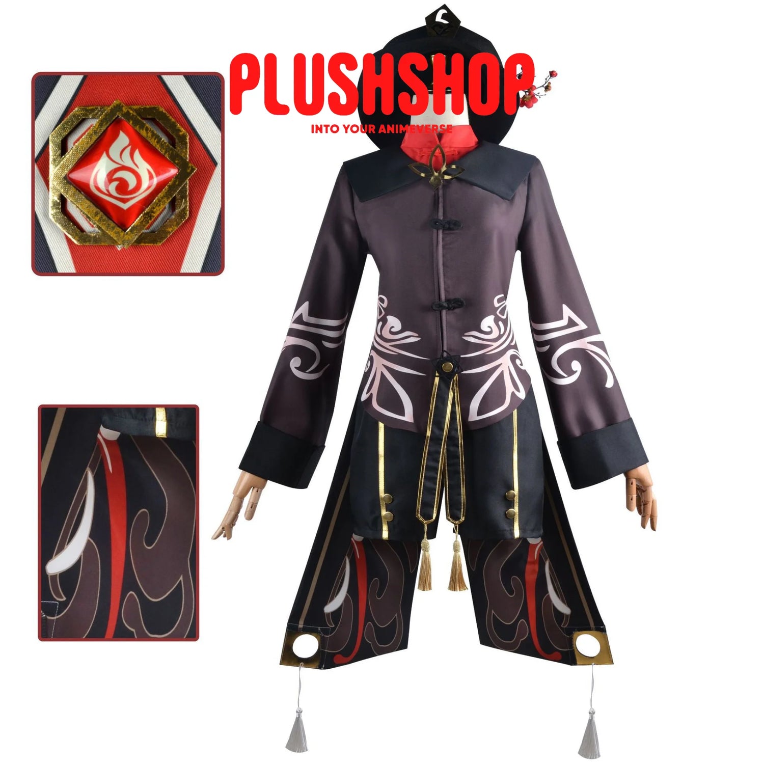 Hutao Cosplay Outfit Clothes Full Set Cosplay 套装