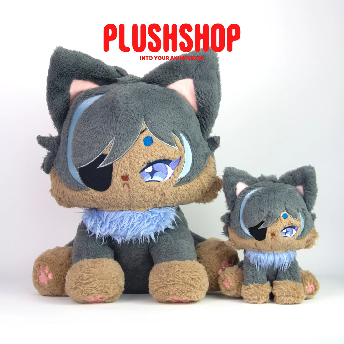 In Stock22/45Cm Genshin Cat Kaeya Plush Kaeyameow Cute Puppet 22Cm+45Cm
