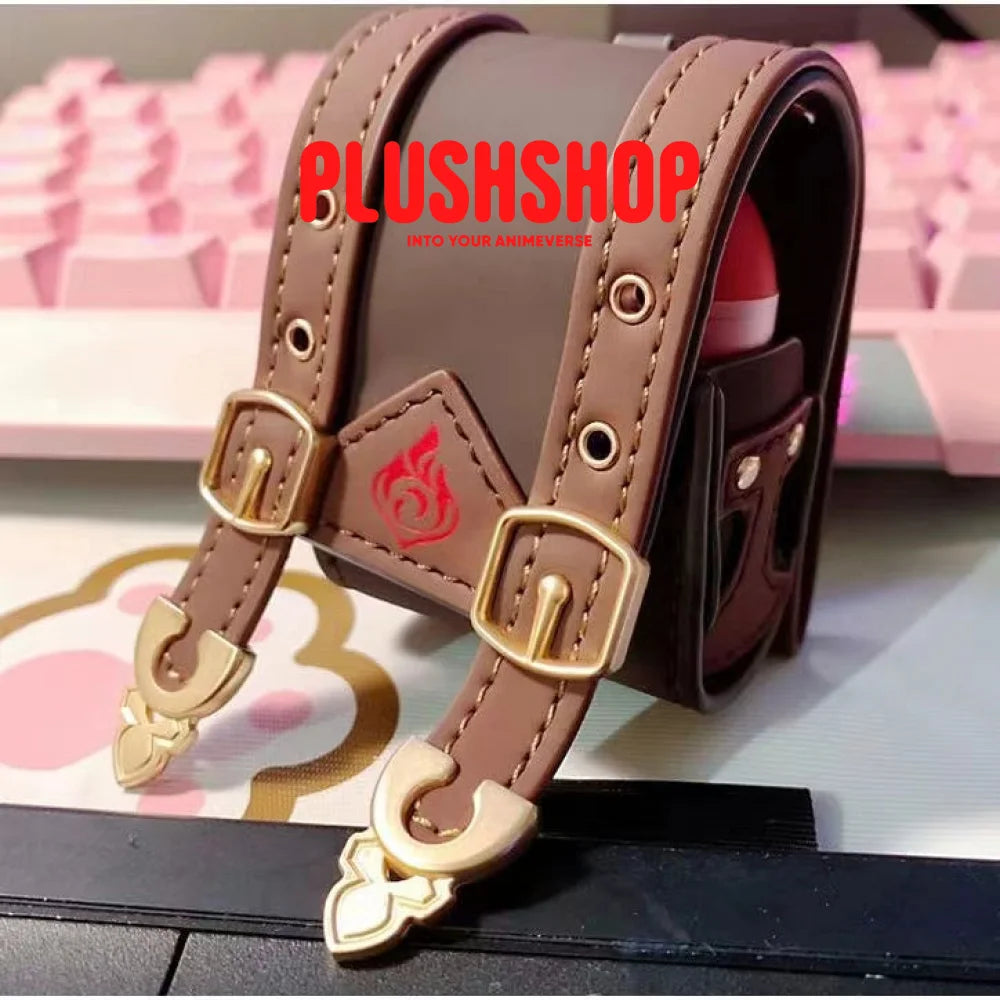 Genshin Impact Klee Backpack For Wireless Earphone Accessory Shoulder Belt And Key Chain Inlcuded