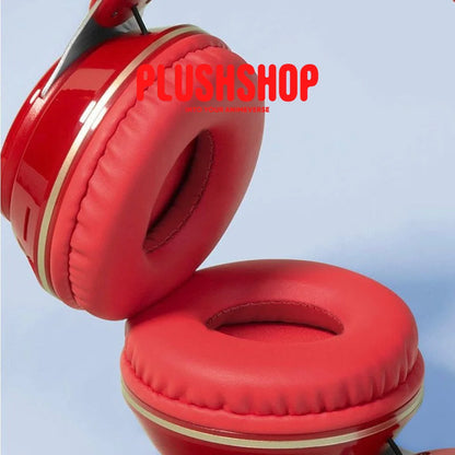 Genshin Klee Headphone Earphone Wireless With Microphone Hifi Stereo Foldable Lightweight