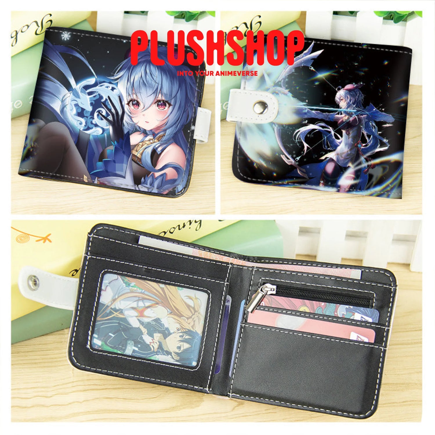 Leather Wallet Scarameow Ganyu Cute Anime Wallet – PLUSH SHOP