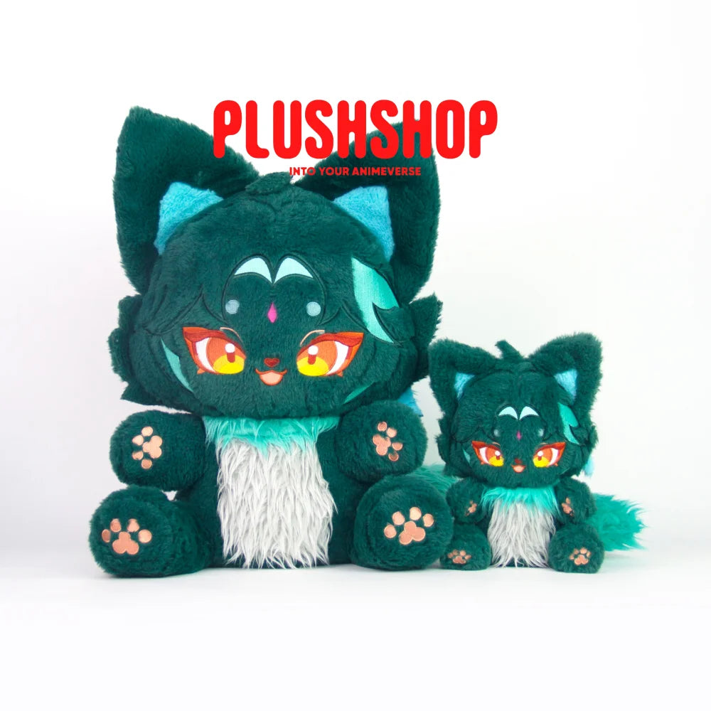 In Stock22/45Cm Genshin Cat Xiao Plush Xiaomeow Cute Puppet 22Cm+45Cm