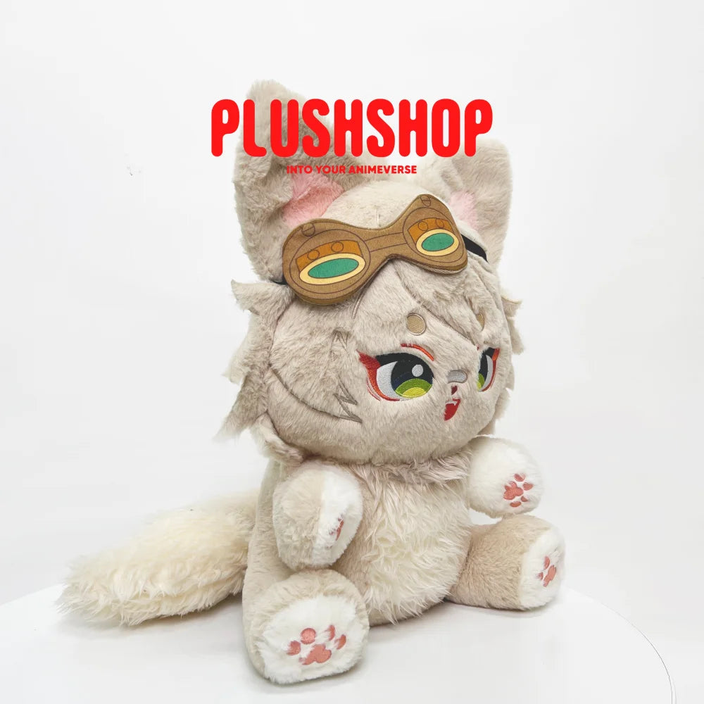 「In Stock」45Cm Genshin Cat Bennett Plush Bennettmeow Cute Puppet 玩偶