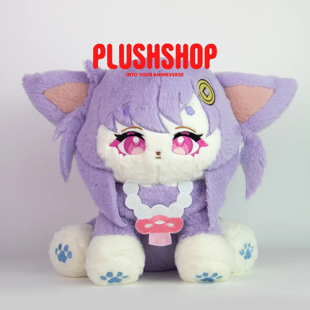 45Cm Genshin Cat Qiqi Plush Qiqimeow Cute Puppet(Pre-Order)