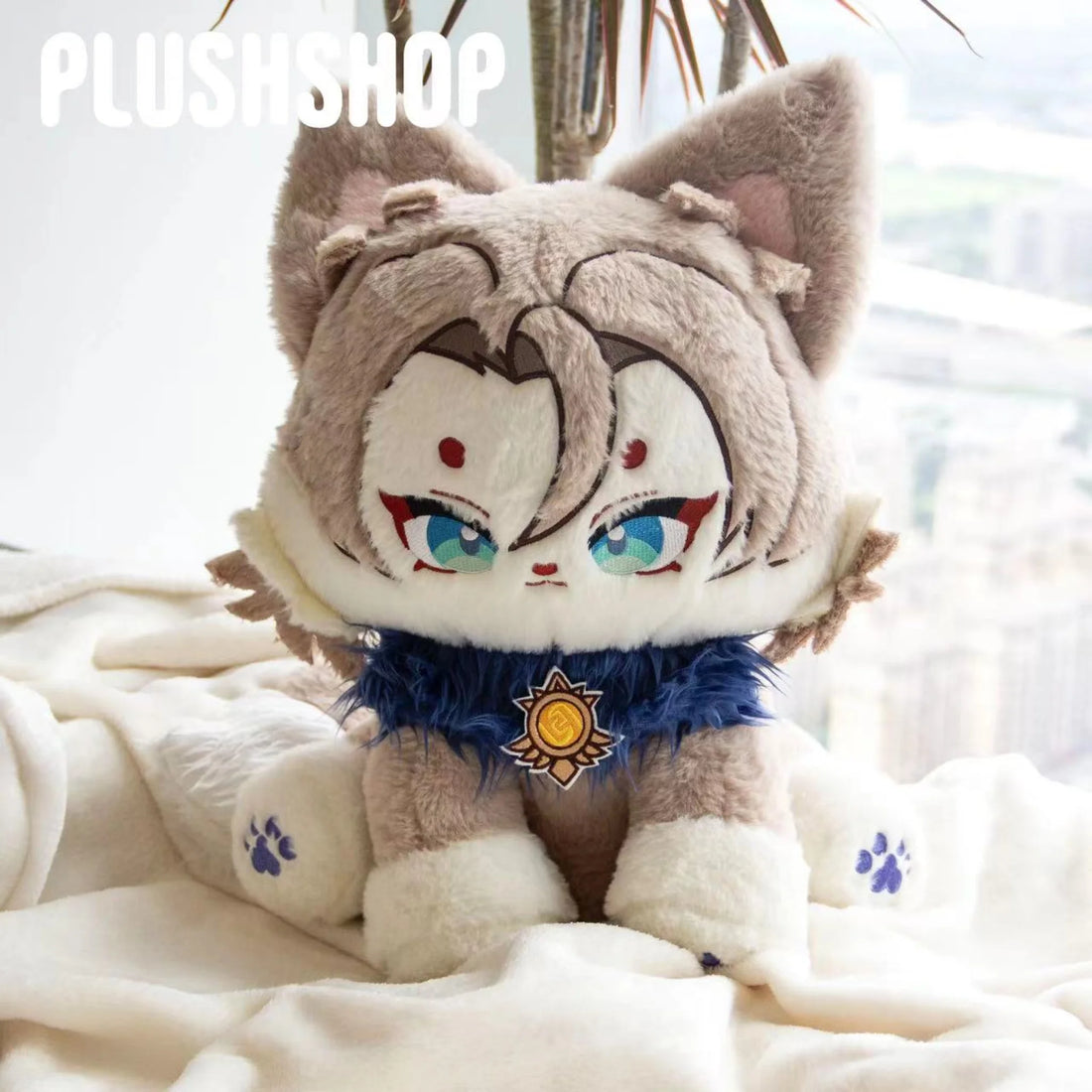 [Limited Sale] 45Cm Albedo Meow Plush Genshin Impact 玩偶