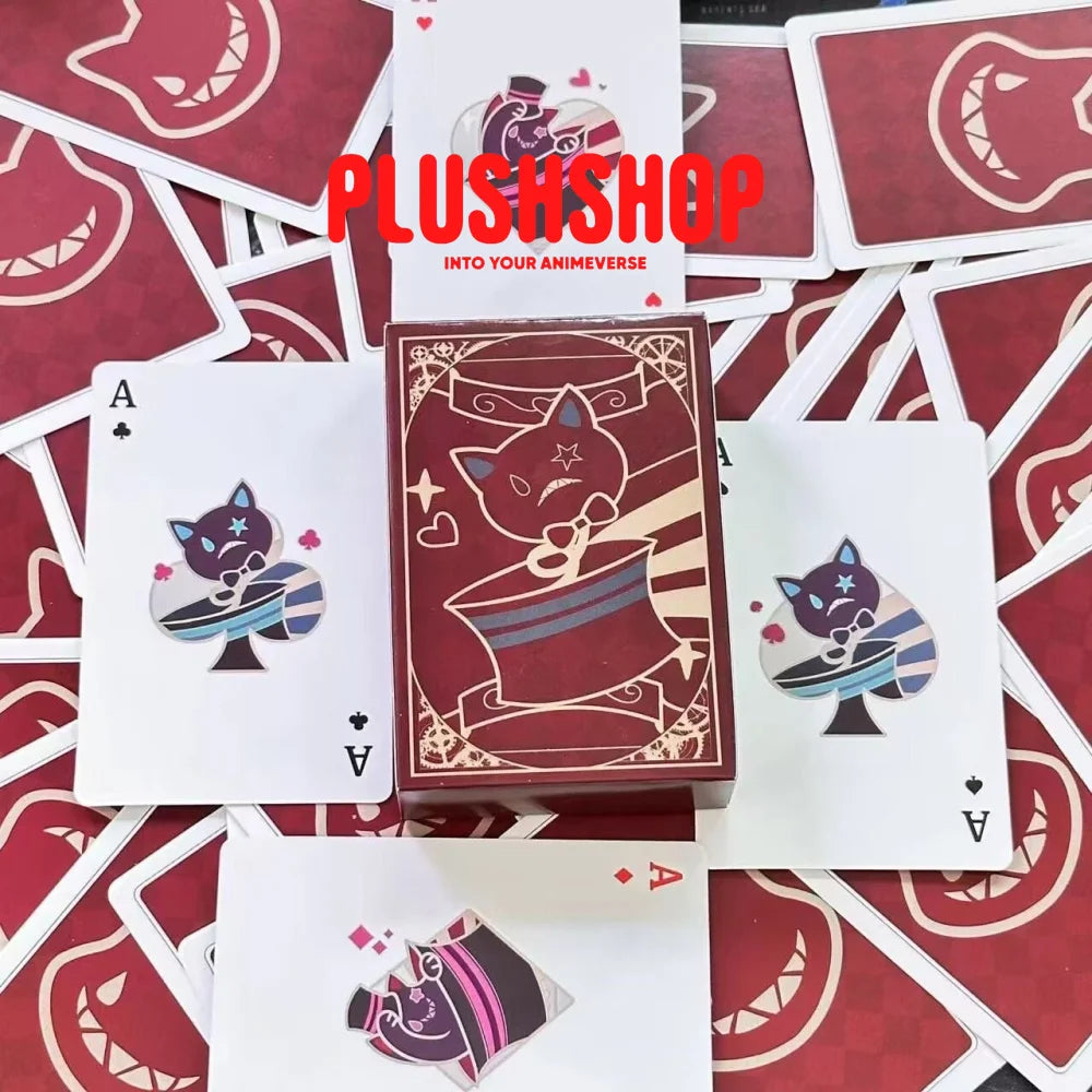 Genshin Impact Lyney Cosplay Prop Playing Cards 54Pcs Playing Cards(Lyney&amp;Lynette)