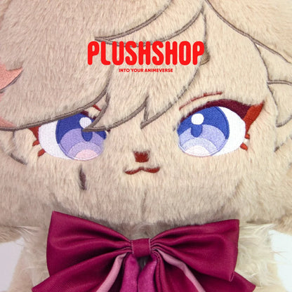 [In Stock ]45Cm Genshin Lyney Plush Lyneymeow Cute Puppet With Detachable Hat 玩偶