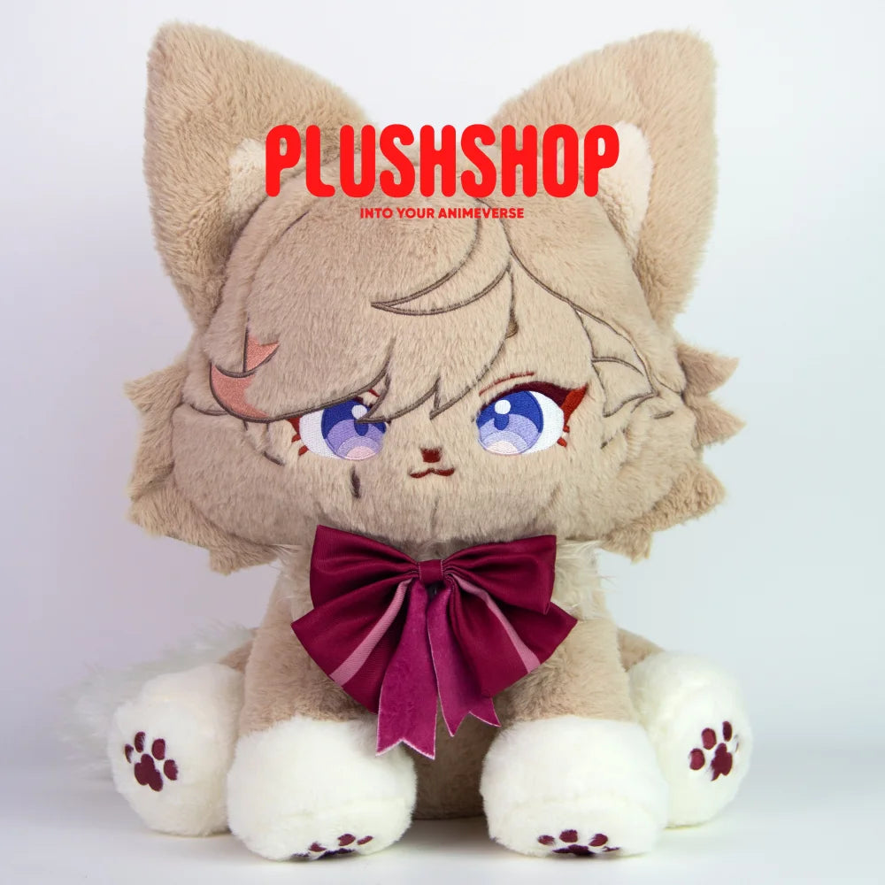 45Cm Genshin Lyney Plush Lyneymeow Cute Puppet With Detachable Hat (Ship Within 15 Days)