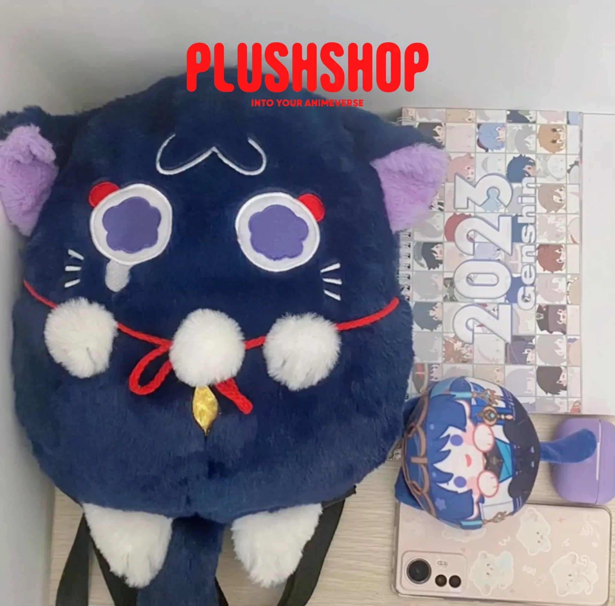 [New ]Genshin Scarameow Backpack Cute Bag Anime Gift