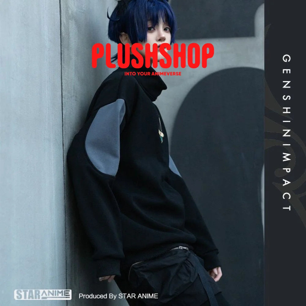 Genshin Impact Game Character Scaramouche Wanderer Design Element Spring And Autumn Sweatshirt