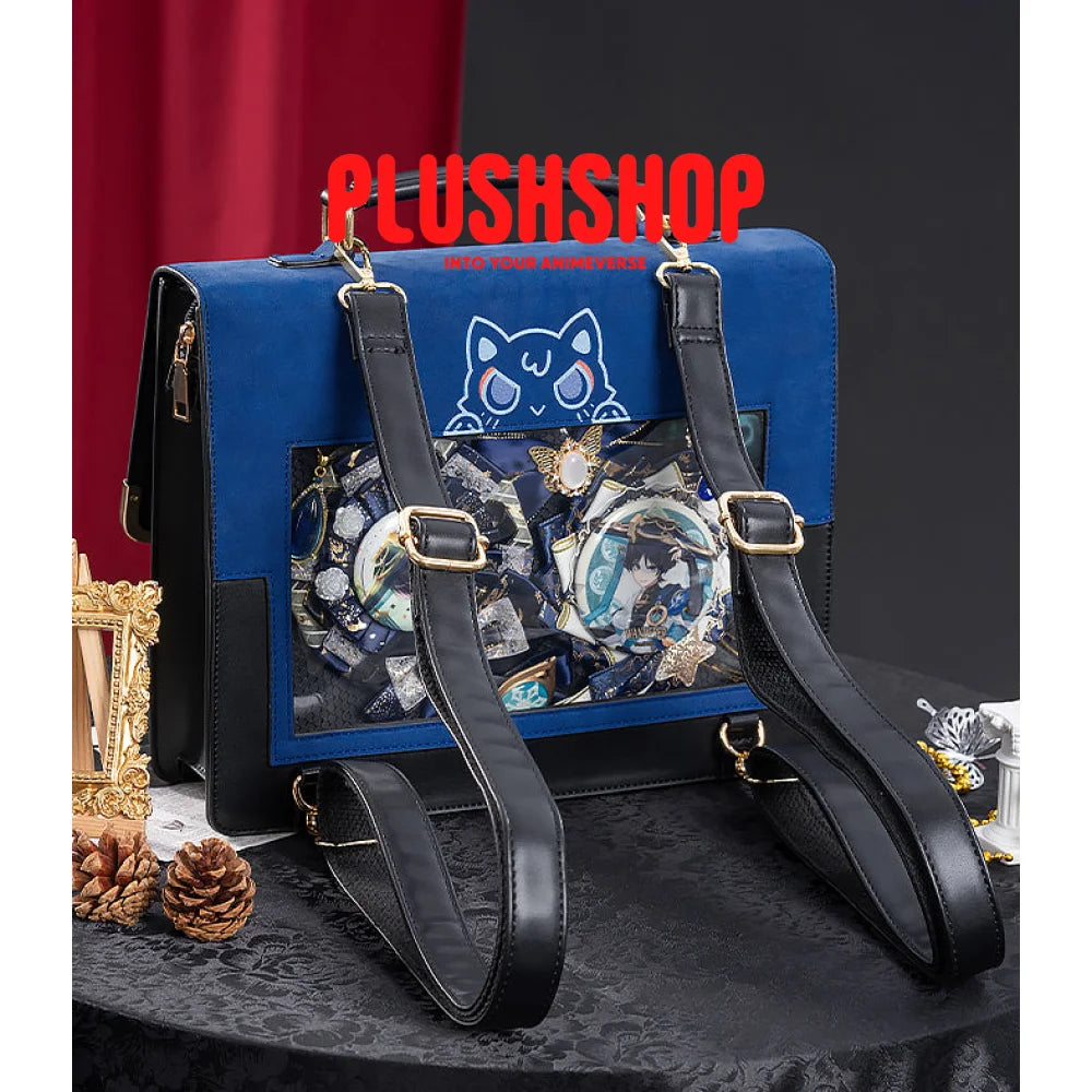 Genshin Scara Messenger Bag Pu Leather Scaramouche Theme Impression (Pre Order)