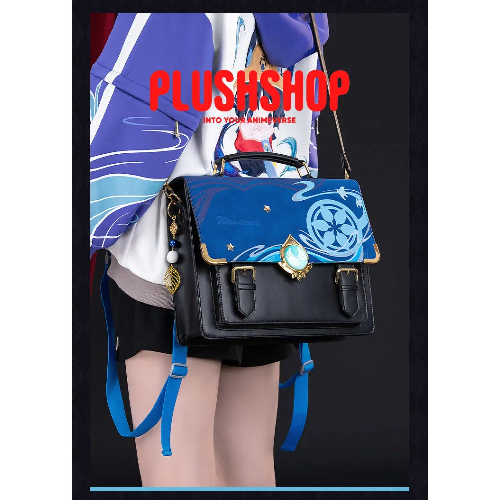 Genshin Scara Messenger Bag Pu Leather Scaramouche Theme Impression (Pre Order)