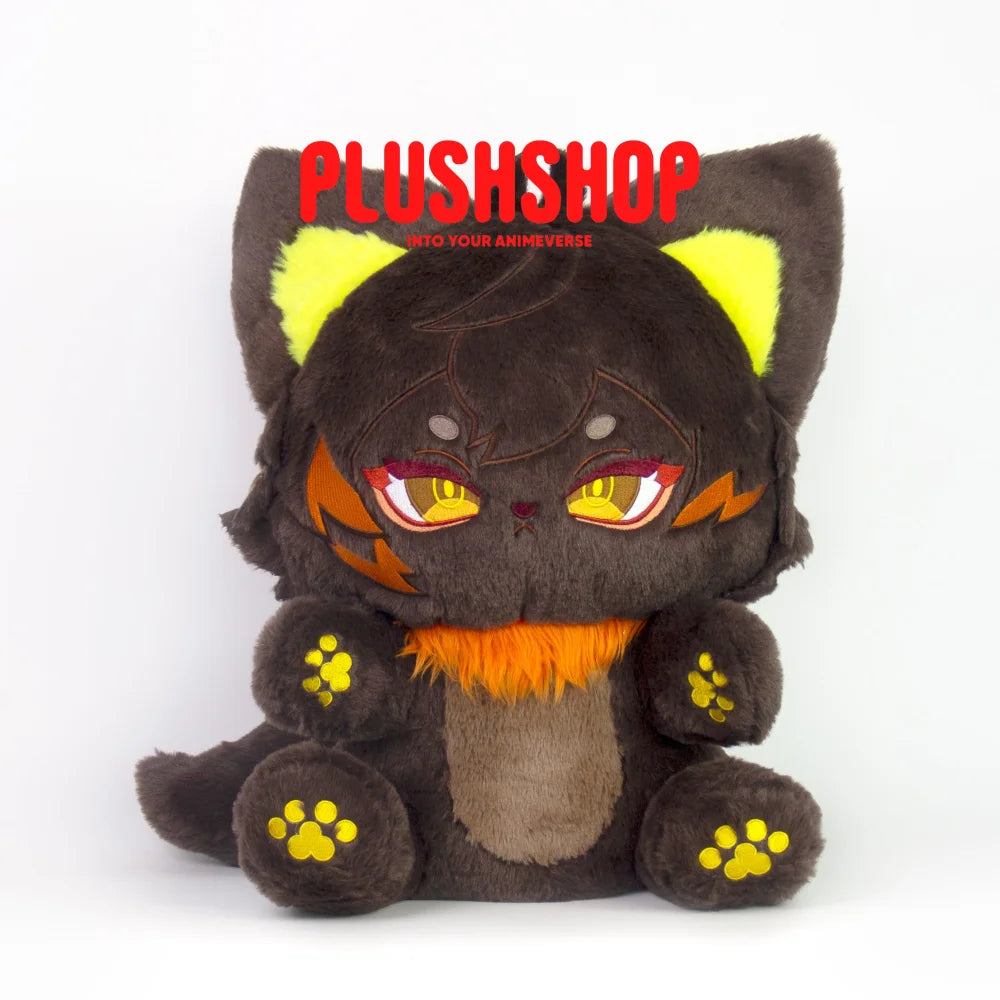 In Stock22/45Cm Genshin Cat Zhongli Plush Zhonglimeow Cute Puppet 45Cm-B