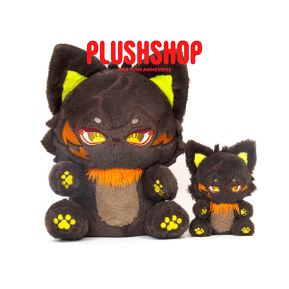 In Stock22/45Cm Genshin Cat Zhongli Plush Zhonglimeow Cute Puppet 22Cm+45Cm-B